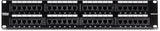 TRENDnet 48-Port Cat5/5e Unshielded Wallmount or Rackmount Patch Panel, Backwards Compatible with CAT 3/4/5 Cabling, TC-P48C5E