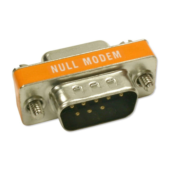 Mini Null Modem M/M DB9 Adapter