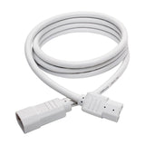 Tripp Lite P018-006-AWH 6' Heavy Duty Power Extension Cord, C14-C15, 15A, 14 AWG, White