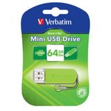 Verbatim 64GB Store 'n' Go Mini USB 2.0 Flash Drive, Eucalyptus Green 49834