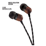 Marley EM-JE041-SB Smile Jamaica in-Ear with Mic, Headphones - Black