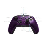 Wired Controller for Xbox One, Xbox One X and Xbox One S 048-082-NA-PR, Royal Purple