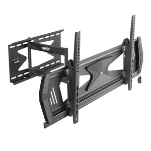 Y417U Tripp Lite Full Motion TV Wall Mount for 37" to 80" TVs, Flat or Curved, Security TV Mount, Anti-Theft Steel Security Bar, 88 lb. Capacity, UL Certified, (DWMSC3780MUL)