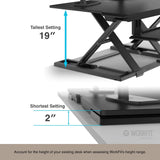 Ergotron 33-467-921 Work Fit-TX Standing Desk Converter, Black