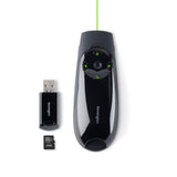 Kensington Expert Wireless Presenter with Green Laser Pointer, Cursor Control, Backlit Joystick and 4GB Memory (K72427AM)