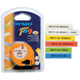 Dymo LetraTag 91332 Polyester Tape -0.50-Inch Width x 13 ft Length -1 Each -Polyester -Direct Thermal -Yellow