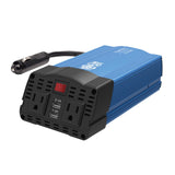 TRIPP LITE 375W Compact Portable Car Power Inverter 2 Outlet 12V DC to 120V AC with 2-Port USB Charging Ports