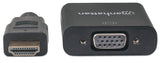 MANHATTAN 151467 Video Adapter HDMI/VGA, Black