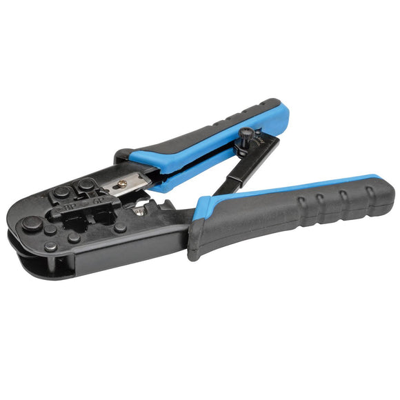 TRIPP LITE RJ11/RJ12/RJ45 Crimping Tool with Cable Stripper Cat5e/Cat6 (T100-001)