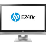 HP EliteDisplay E240c 23.8" Video Conferencing Monitor (M1P00A8#ABA) with an HD webcam, microphone, and dual-speaker premium stereo sound