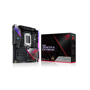 ASUS ROG Zenith II Extreme TRX40 Gaming AMD 3rd Gen Ryzen Threadripper sTRX4 EATX Motherboard with 16 Power Stages, PCIe 4.0, WiFi 6 (802.11ax), USB 3.2 Gen2 and Aura Sync RGB