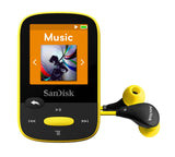 SanDisk Clip Sport 8GB MP3 Player, Yellow with LCD Screen and MicroSDHC Card Slot- SDMX24-008G-G46Y