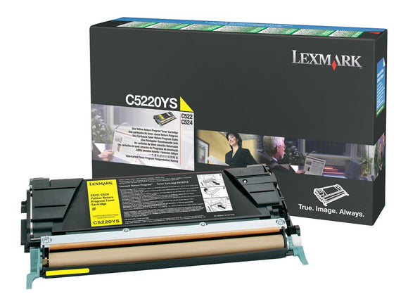 Lexmark Yellow Return Program Toner Cartridge -Yellow -Laser -3000 Page -1 Each