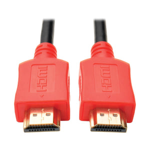 Tripp Lite High-Speed HDMI Cable with Digital Video and Audio, Ultra HD 4K x 2K, Red, 6'