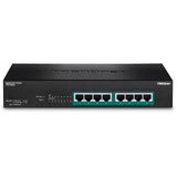 TRENDnet 8-Port Gigabit Full Power Poe+ Switch, 8 x Gigabit PoE+ Ports, 240W Power Budget, 16Gbps Switching Capacity, Rack Mountable, Ethernet Network Switch, Metal, Lifetime Protection, TPE-TG80F