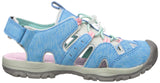 Northside Girls' Burke SE Fisherman Sandal, Blue/Pink, 2 M US Little Kid