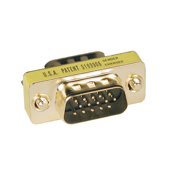 Tripp Lite P158-000 Compact Gold Gender Changer HD15M/M