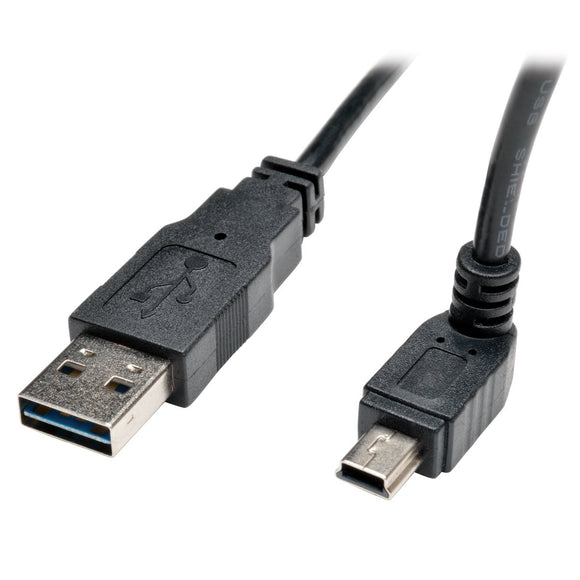 TRIPP LITE 3-Feet USB 2.0 Universal Reversible Cable A to Up 5-Pin Mini B, Black (UR030-003-UPB)