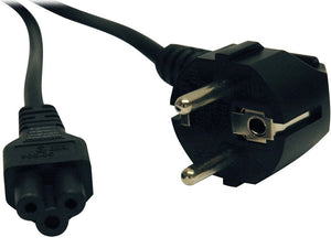 2 Prong European Computer Power Cord (C5 to Schuko Cee 7/7) 6-Ft.