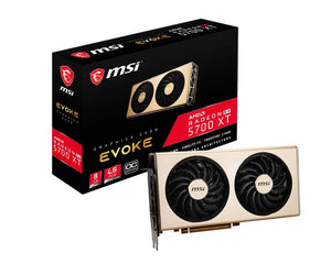 MSI Gaming Radeon RX 5700 XT Boost Clock: 1945 MHz 256-bit 8GB GDDR6 DP/HDMI Dual Torx 3.0 Fans Crossfire Navi Architecture Graphics Card (RX 5700 XT Evoke OC)