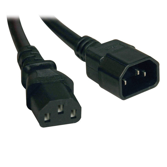 Tripp Lite Standard Computer Power Extension Cord 10A, 18AWG (IEC-320-C14 to IEC-320-C13) 6-Feet(P004-006)