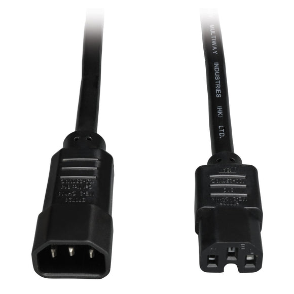 Tripp Lite Heavy Duty Computer Power Cord 16A, 14AWG (IEC-320-C14 to IEC-320-C15) 10-ft.(P018-010)