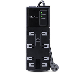 CyberPower CSB806 Surge Protector 8-Outlets 6 Ft Cord 1800 Joules