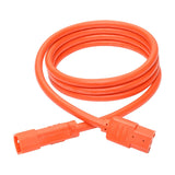 Tripp Lite P005-006-AOR 6' Heavy Duty Power Extension Cord, C14-C13, 15A, 14 AWG, Orange