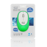 Adesso 2.4GHz 3 BTN Gel Mouse, Green (iMouse E60G)