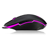 Adesso iMouse X2 Multi Color 7 Button Optical Ergonomic Gaming Mouse with 6 Foot USB Cable Wire and 7 Levels DPI Switch