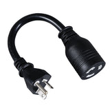 Tripp Lite P044-06I 6 inches NEMA-5-20P to NEMA-L5-20R 125-Volt 20-Amp AC Power Adapter Cable