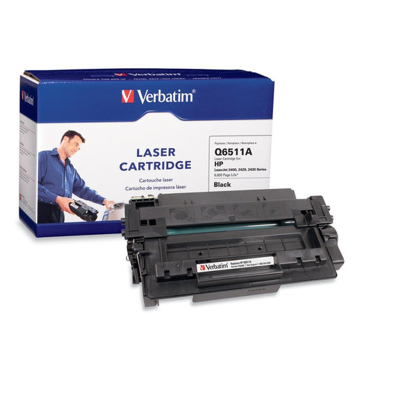 Verbatim HP Q6511A Remanufactured Laser Toner Cartridge, Black 95386