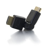 C2G 30548 360° Rotating HDMI Male to Female Adapter, Black