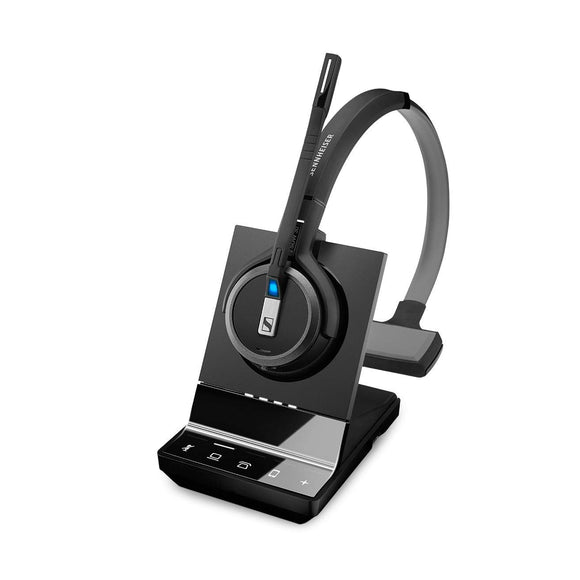 SENNHEISER SDW 5036 (507020) - Single-Sided (Monaural) Wireless Dect Headset for Desk Phone Softphone/PC & Mobile Phone Connection Dual Microphone Ultra Noise Cancelling, Black