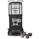 Refurbished CUISINART for Illy Single Serve Espresso and Coffee Machine, EM-400C, Black/Silver