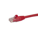 StarTech.com N6PATCH3RD Gigabit Snagless RJ45 UTP Cat6 Patch Cable, 3-Feet (Red)