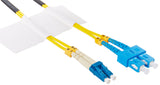 Belkin Duplex Fiber Optic Cable  LC/SC;8.3/125; 10 Meters