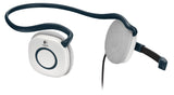 Logitech H130 Behind-The-Head Stereo Headphones w/Boom Microphone & 3.5mm Jacks (White/Black)