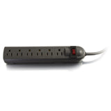 C2G 29300 6-Outlet Power Strip with Surge Suppressor, Black