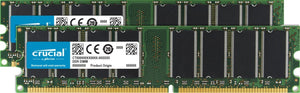 Crucial Technology CT2KIT12864Z335 2GB 2 x 1GB DDR PC2700 UNBUFFERED Non-ECC 184-Pin DIMM Memory Kit