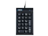 Kinesis Low Force Tactile Numeric Keypad for PC, Black, Usb With 2 Port Hub