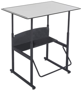 Safco Products 1201BE Alphabetter Stand-Up Desk with Swinging Footrest Bar