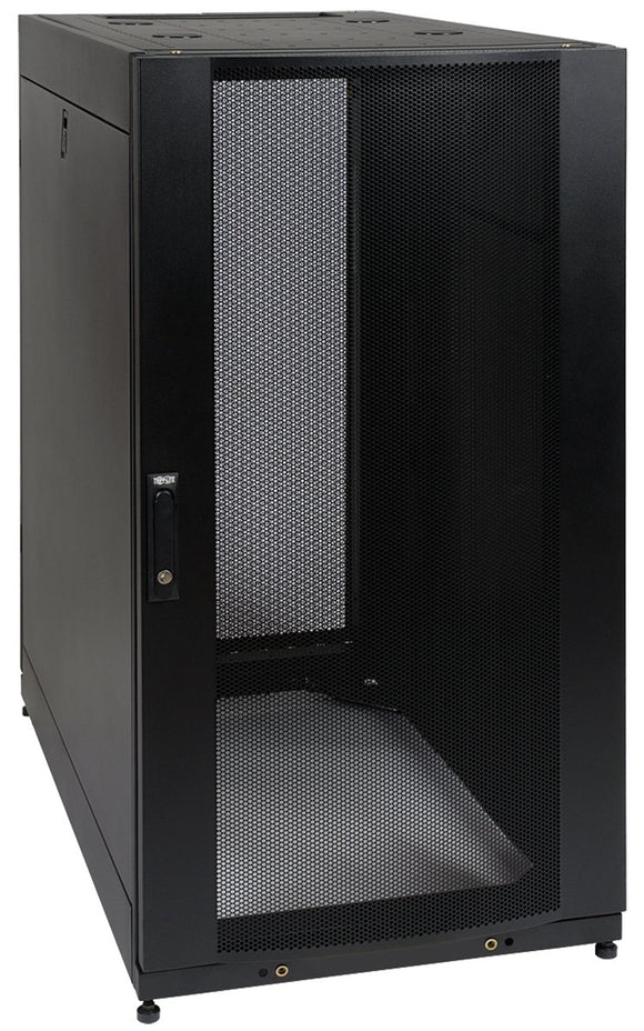 Tripp Lite SR25UB 25U Rack Enclosure Server Cabinet Doors and Sides 3000-Pound Capacity