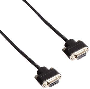 C2G 52148 Serial RS232 DB9 Cable with Low Profile Connectors F/F, in-Wall CMG-Rated, Black (6 Feet, 1.82 Meters)