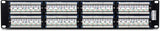 TRENDnet 48-Port Cat5/5e Unshielded Wallmount or Rackmount Patch Panel, Backwards Compatible with CAT 3/4/5 Cabling, TC-P48C5E