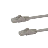 StarTech.com Cat6 Patch Cable - 2 ft - Gray Ethernet Cable - Snagless RJ45 Cable - Ethernet Cord - Cat 6 Cable - 2ft (N6PATCH2GR)