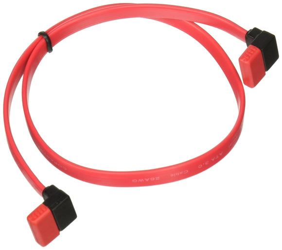 C2G 10182 7-Pin 90° to 90° 1-Device Serial ATA Cable, Red (1.5 Feet, 18 Inches)