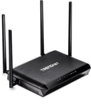 TRENDnet AC2600 StreamBoost MU-MIMO WiFi Router Quadstream for Multiple Devices, Detachable Antennas, Gigabit, USB Share ports