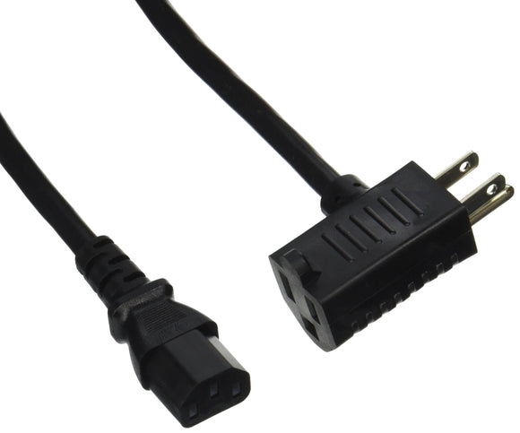 C2G/Cables to Go 30538 Universal 16 AWG Power Cord (3 Feet, Black)