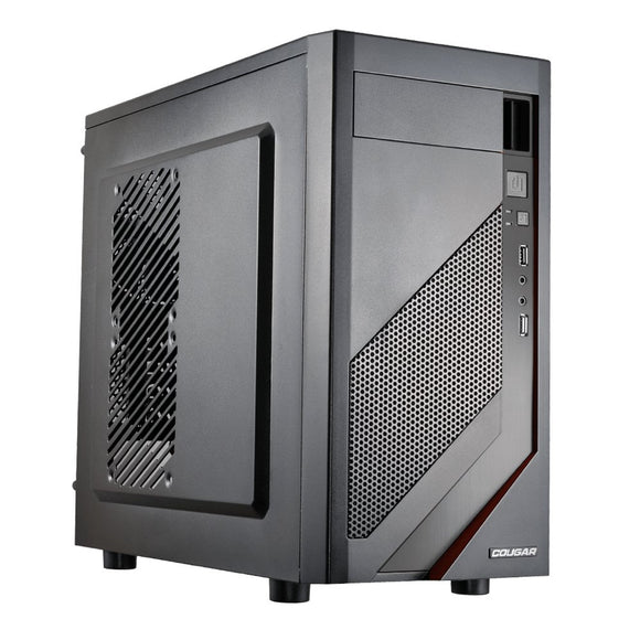 Cougar PC Computer Gaming Case MG110 - Mini Tower- Mini ITX / Micro ATX - Supports up to 7 Fans- Cable Management System